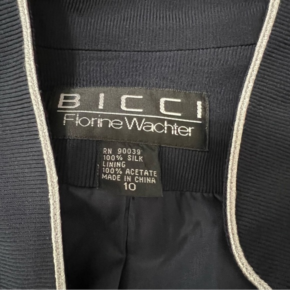 BICCI Vintage Florine Wachter Navy Nautical Blazer - Picture 8 of 8